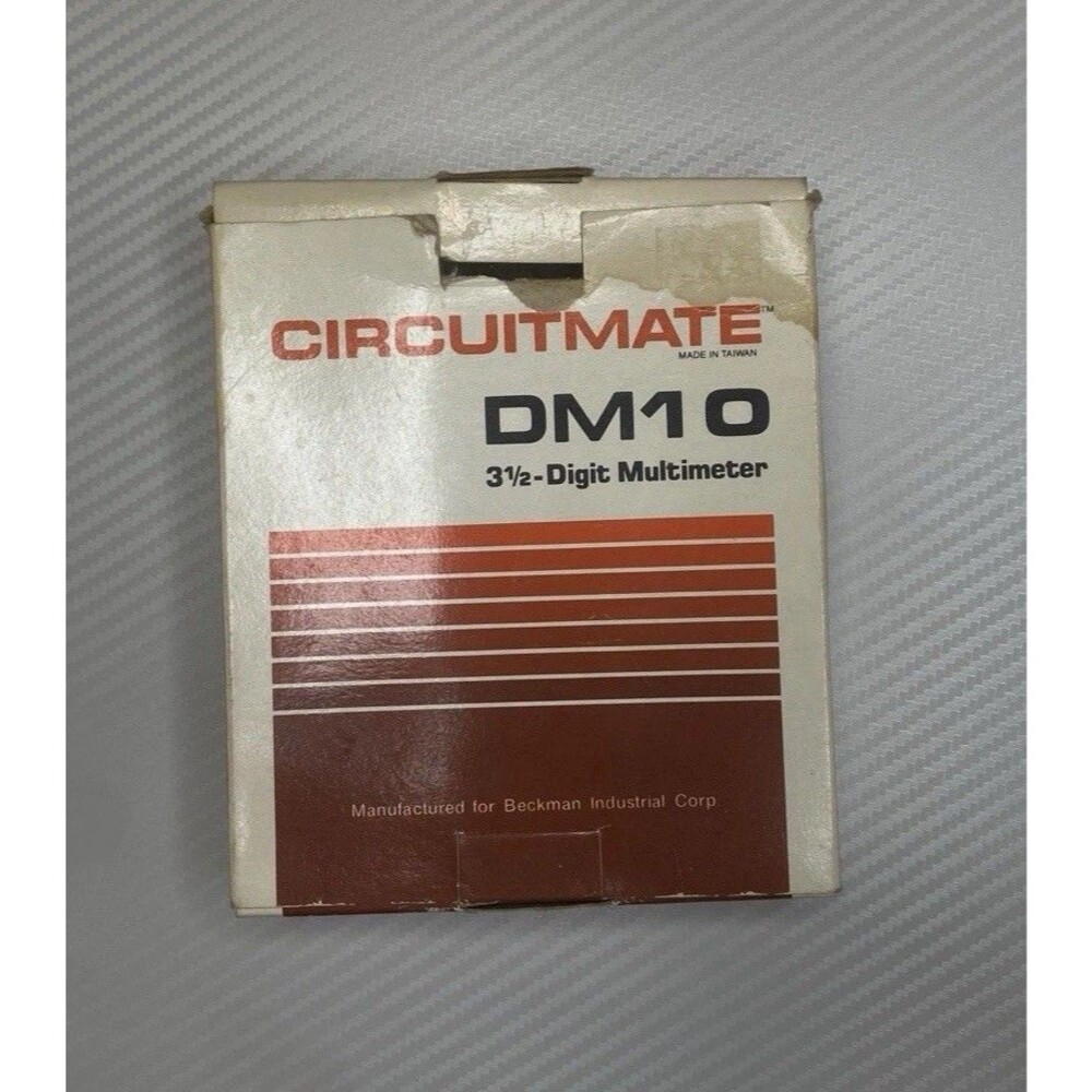 Digital Multimeter Beckman Industrial Circuitmate DM10 3.5 Vintage NOS ETesting